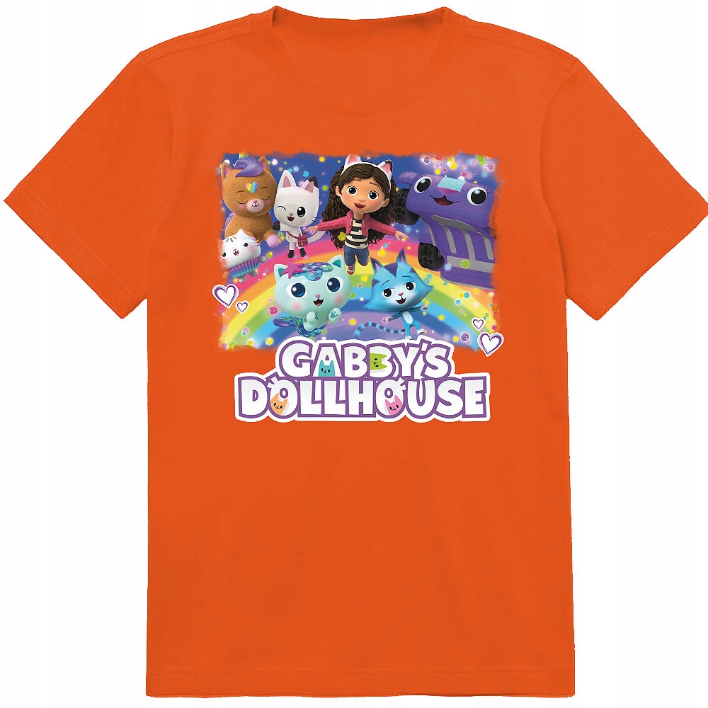 ZESTAW 3W1 KOSZULKA DLA DZIECI TATUAŻE NAKLEJKI KOCI DOMEK GABI 116 JAKOŚĆ Rozmiar XS