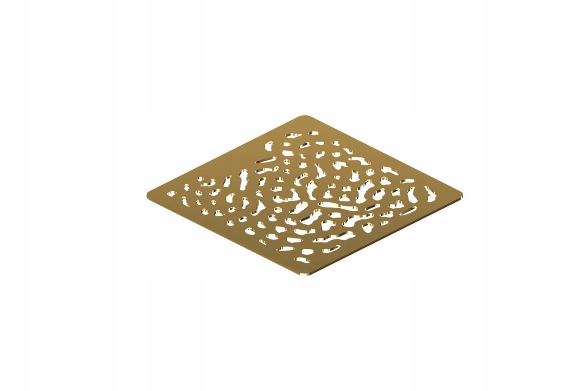 Elegantní zlatá krytka sprchové vaničky Arda – stylový design koupelny