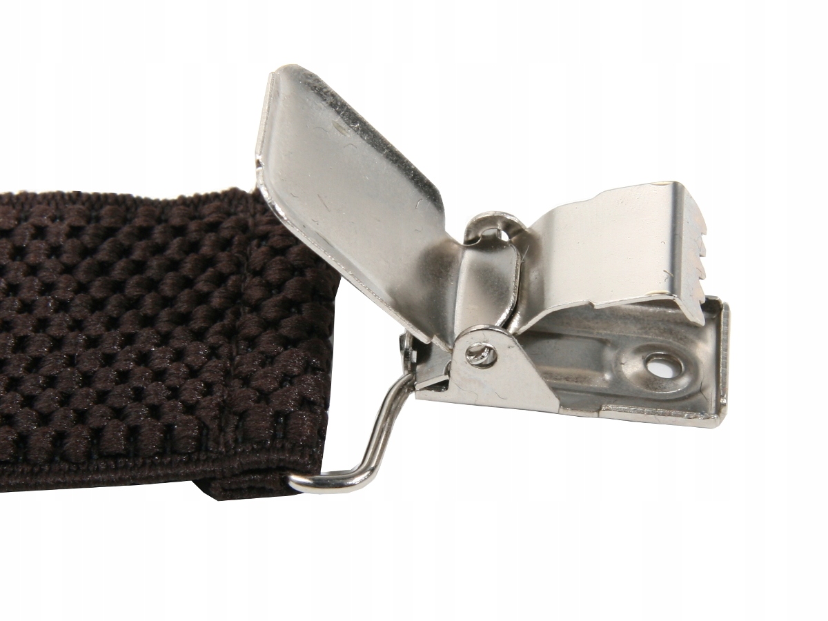 SZELKI MĘSKIE BRĄZOWE 3,5 CM Materiał dominujący guma