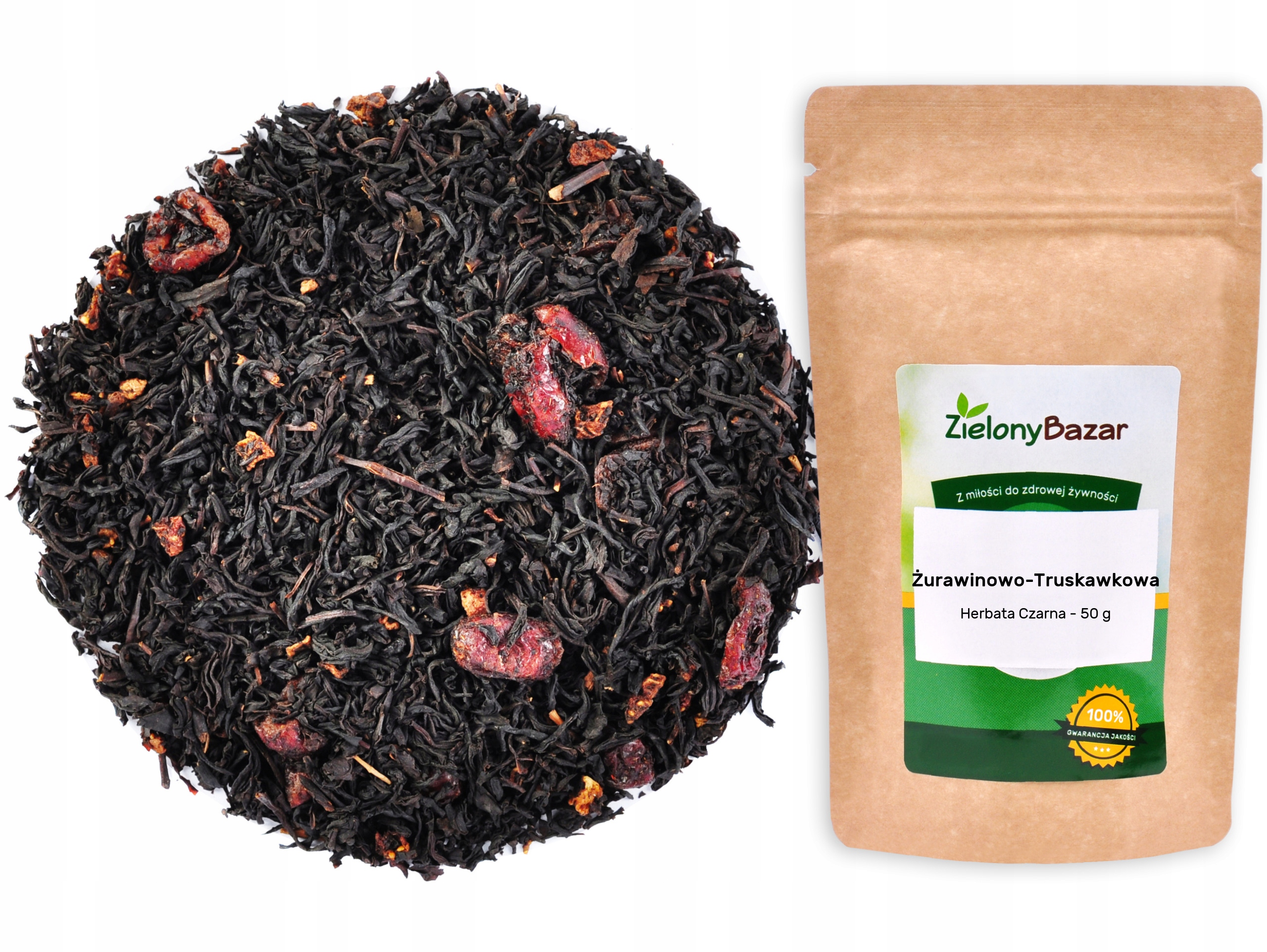 Levně Zelený bazar čaj jahoda- brusinky ideální na podzim 50 g