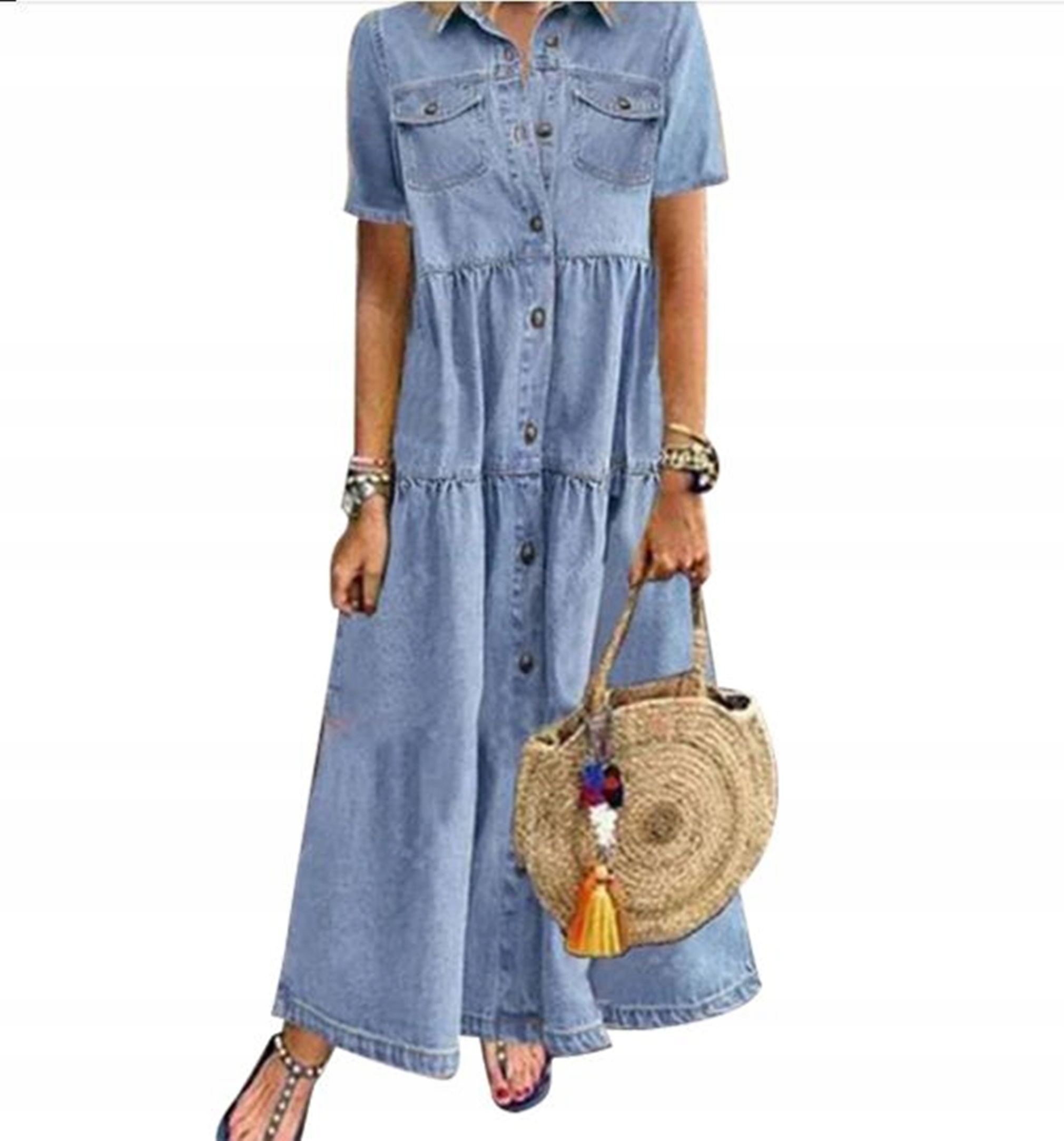 Damska sukienka prosta Marka bez marki