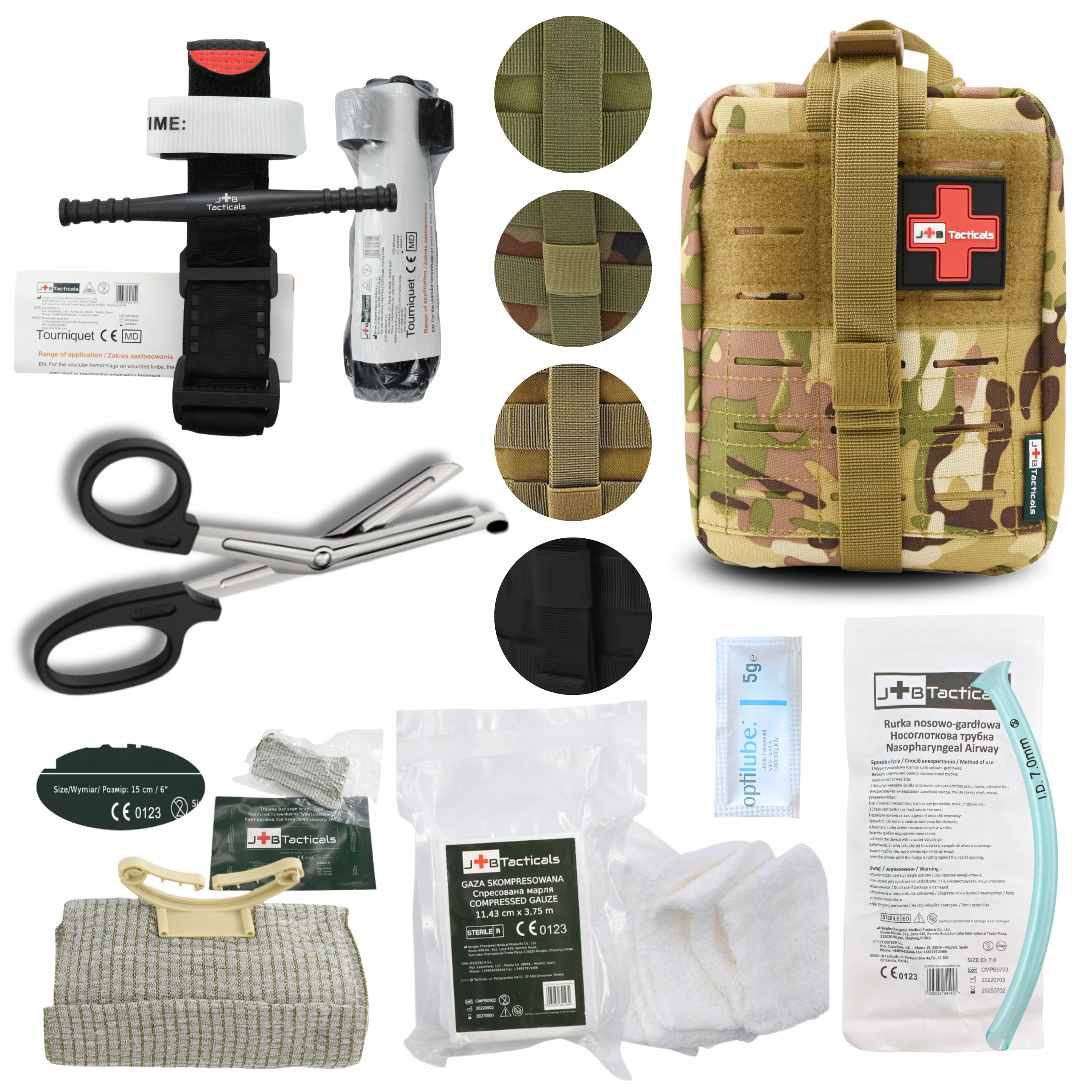 Apteczka wojskowa taktyczna Ifak zestaw 7w1 staza taktyczna izraelski 6"