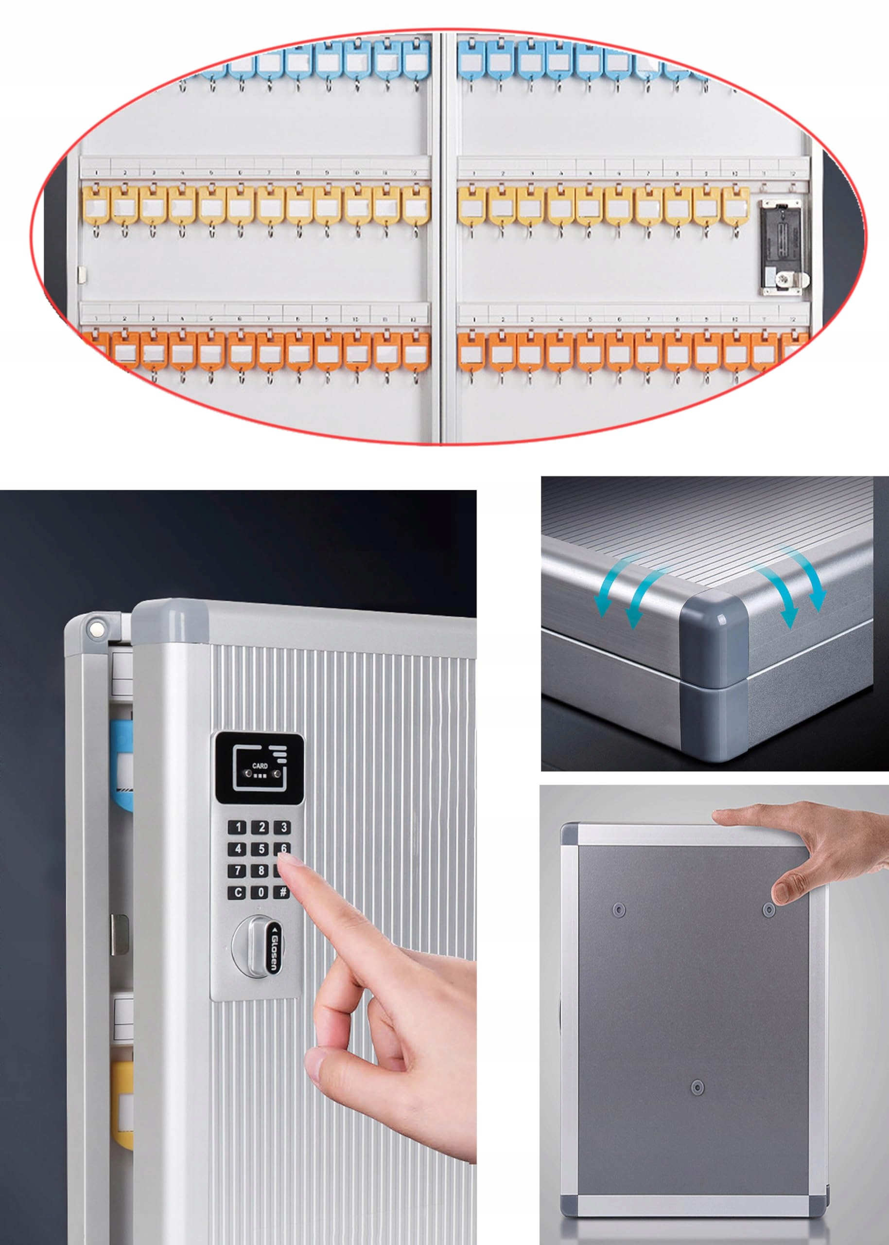 Tukai TUKA-i-AKUT TKD8651-120 szafka na klucze, Głębokość mebla 63 cm