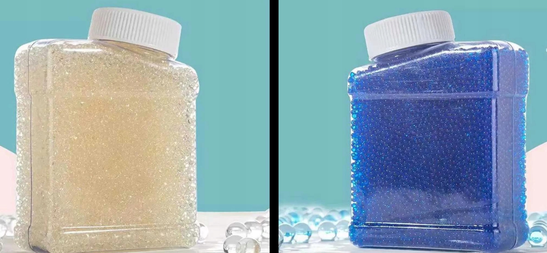 KULKI ŻELOWE HYDROŻELOWE DO PISTOLETU KWIATÓW PRZEŹROCZYSTE NIEBIESKIE MIX Marka bez marki