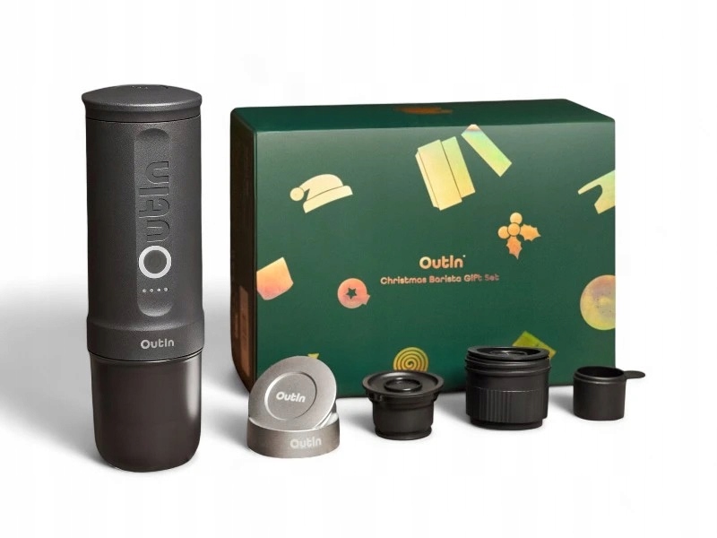Bezdrôtový automatický kávovar Outin Nano Xmas Pack 100 W sivý