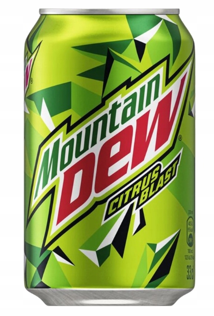 Levně Moutain Dew 330 ml Plechovka-Citrusový energetický sycený nápoj