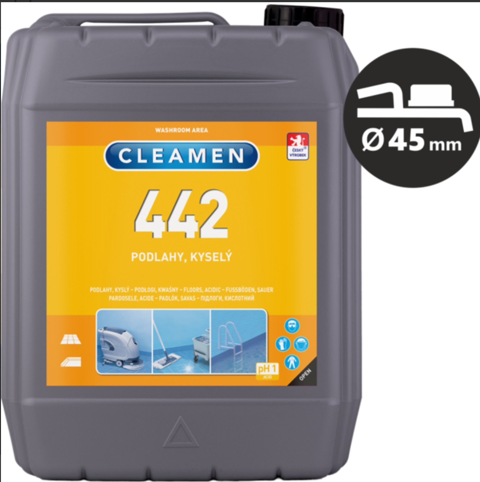 Levně Cleamen 442, 5 l podlahy, kyselý
