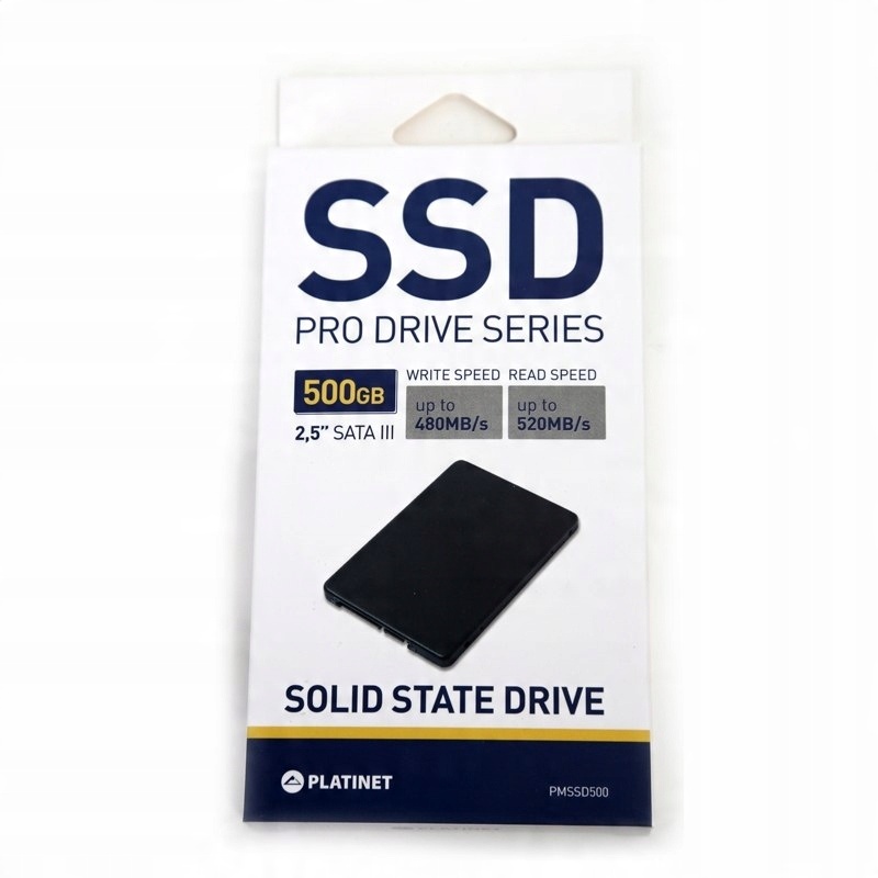 

Platinet dysk Ssd 500GB Sata III 480/520MB/s