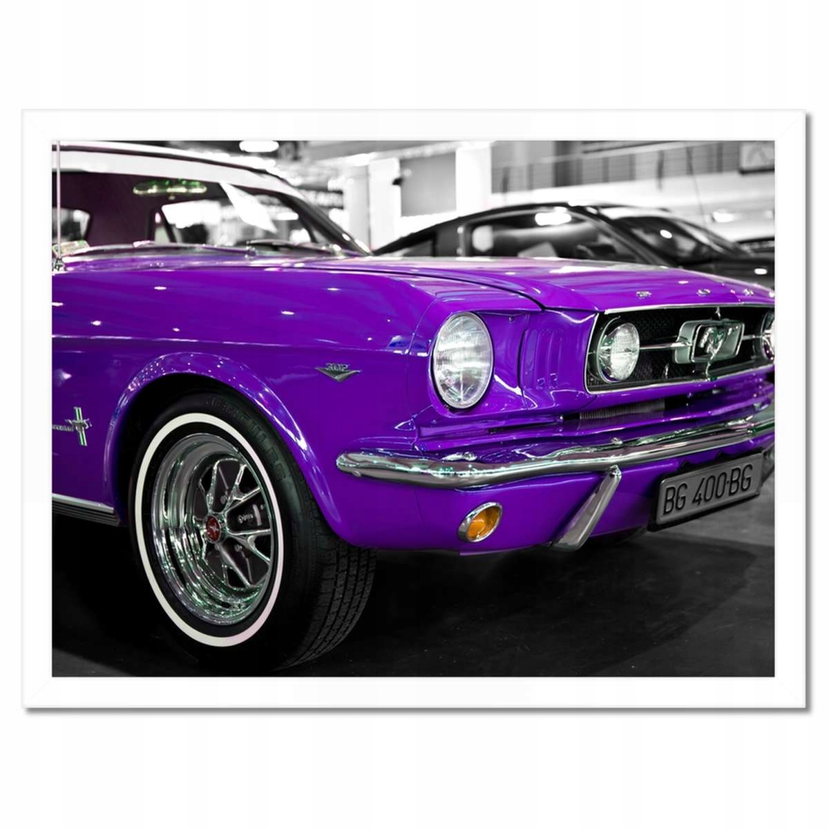 Plakáty v rámu 40x30 Fialový Ford Mustang