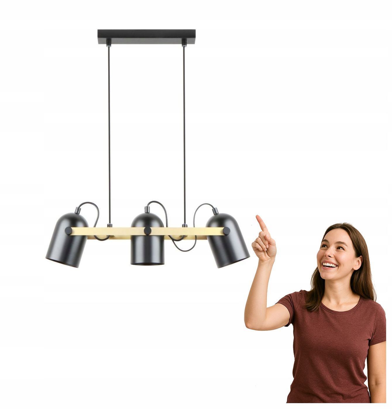 Závěsná lampa Fati A8163-3A Zuma Line