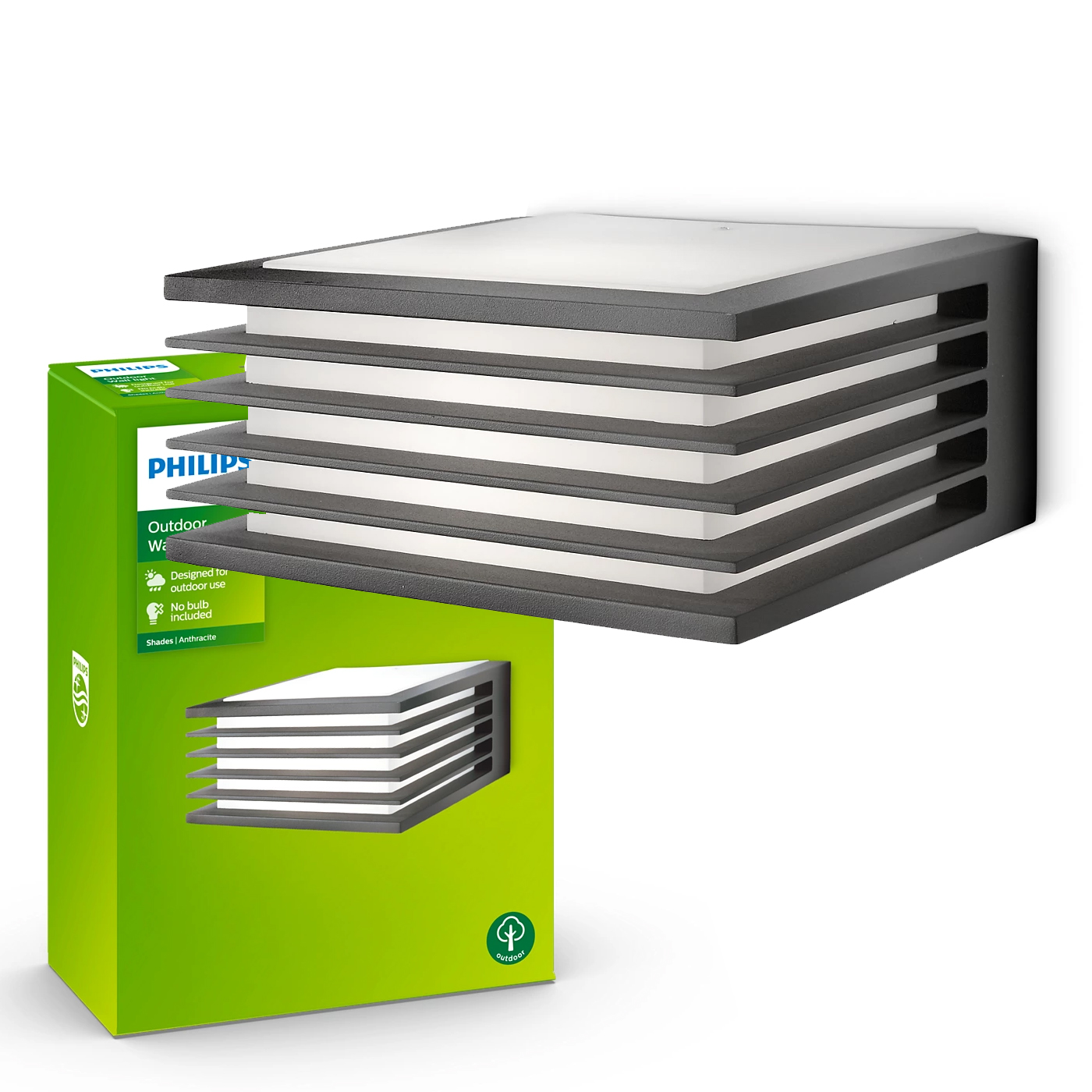 Philips Lampa ogrodowa Led Kinkiet elewacyjny Shades E27 antracyt