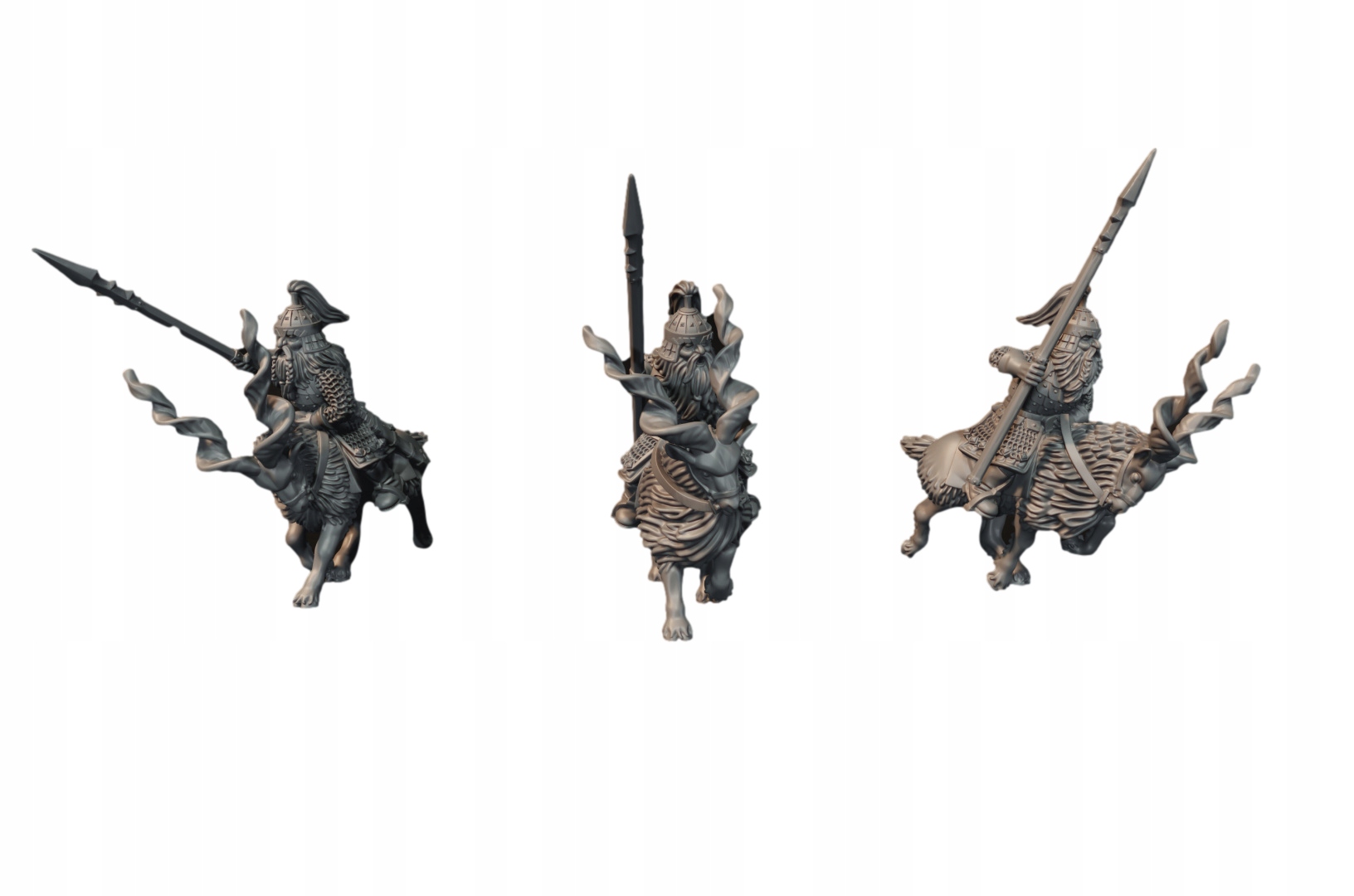 Dwarven Cataphract - 3x Krasnoludy na Kozach