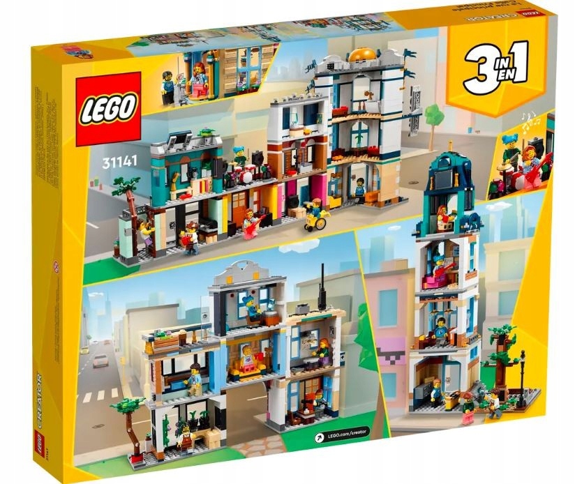 LEGO Klocki Creator 31141 Główna ulica Certyfikaty, opinie, atesty CE FSC
