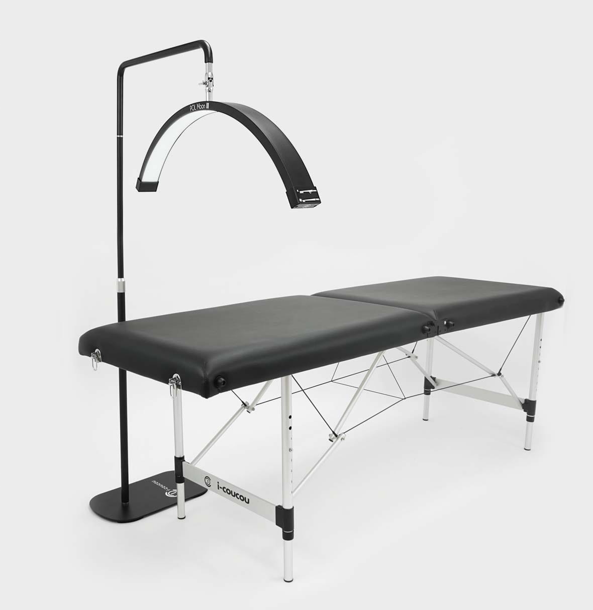 Kosmetická Led lampa 45W Stojící černá Kosmetické lůžko Stylizace Řas