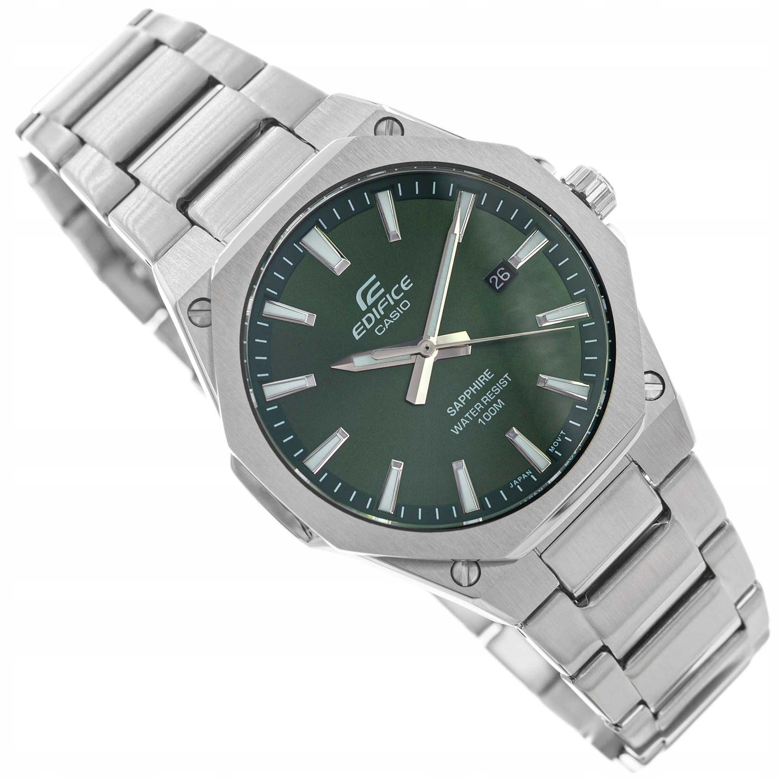 Pánské Hodinky Casio EFR-S108D-3AVUEF Edifice Stříbrné S 100 M Dlouhým Náramkem
