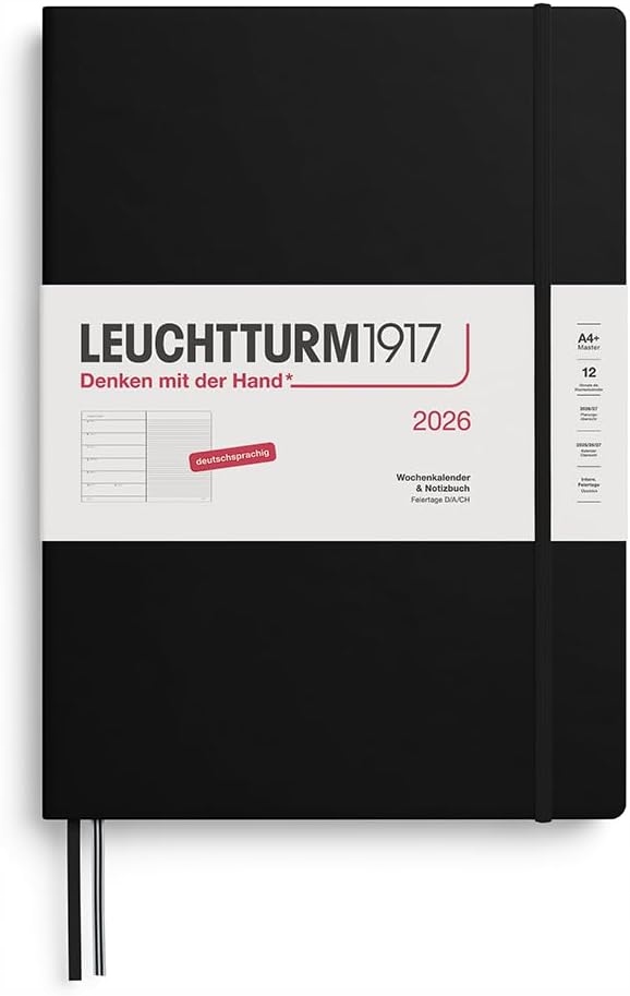 LEUCHTTURM1917 kalendarz tygodniowy i notatnik Master A4 r.2026