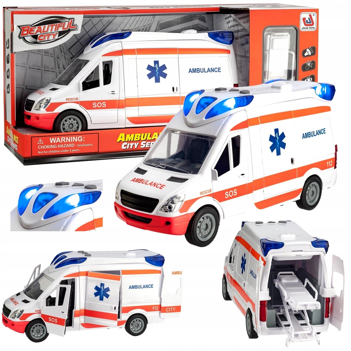 

Auto Karetka Pogotowia Ambulans Van bus Napęd Dźwi