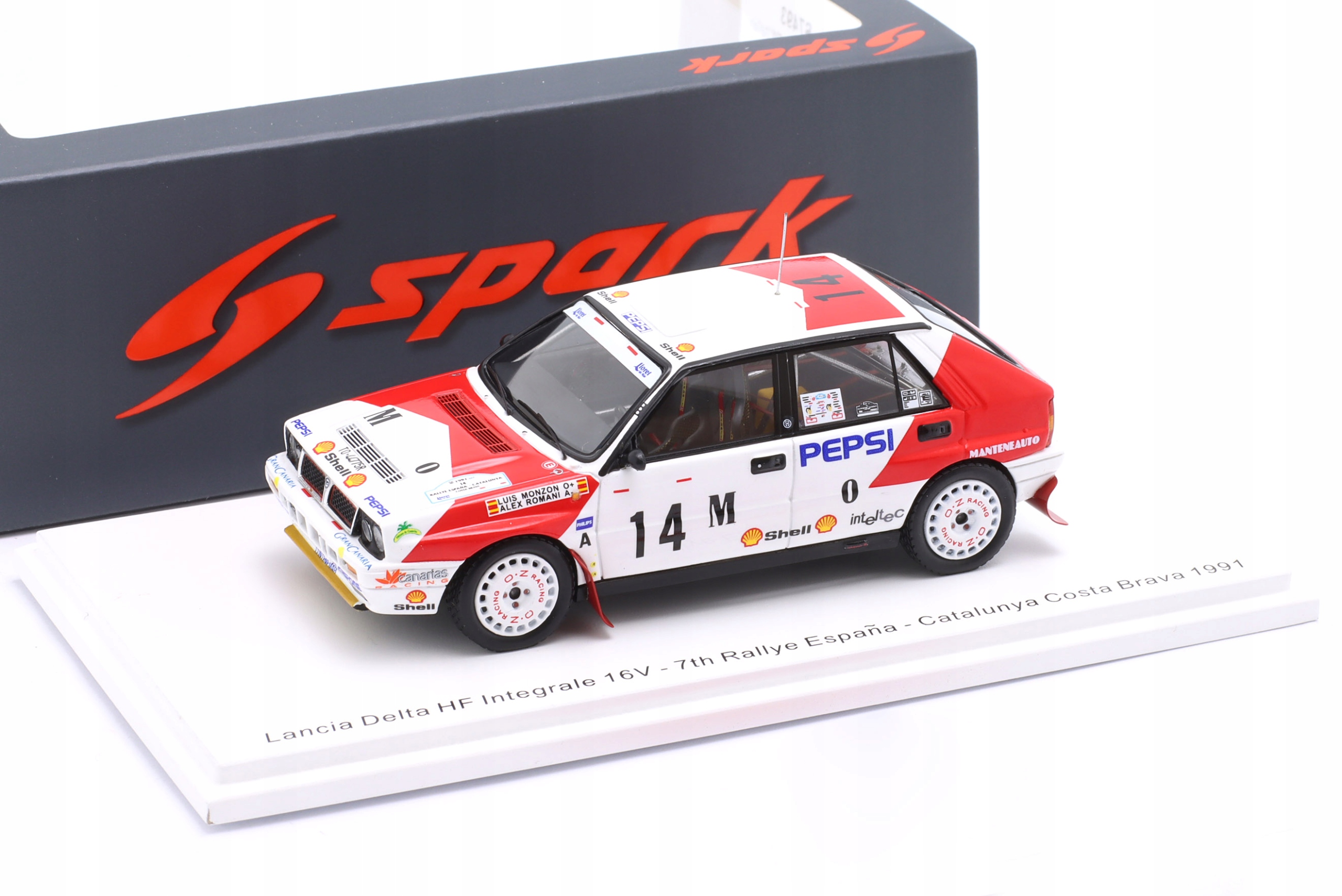 Spark Lancia Delta Hf Integrale 16V#14 L.Manzon Rally Costa Brava 1991 1:43