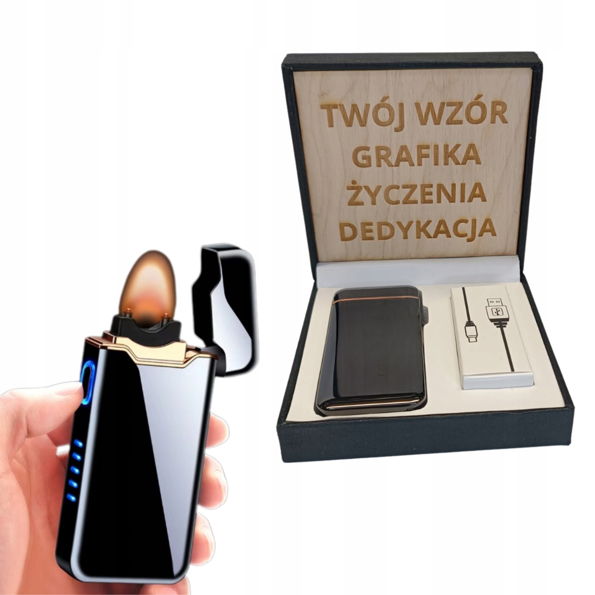 Zapalovač Plazmová s vaším gravírováním přání věnováním jako dárek