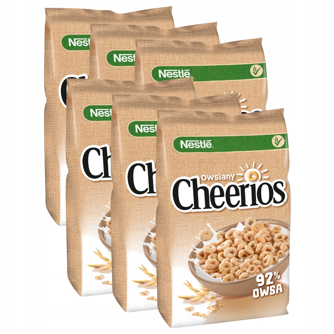Nestle Cheerios Owsiany Płatki śniadaniowe 6x 400g