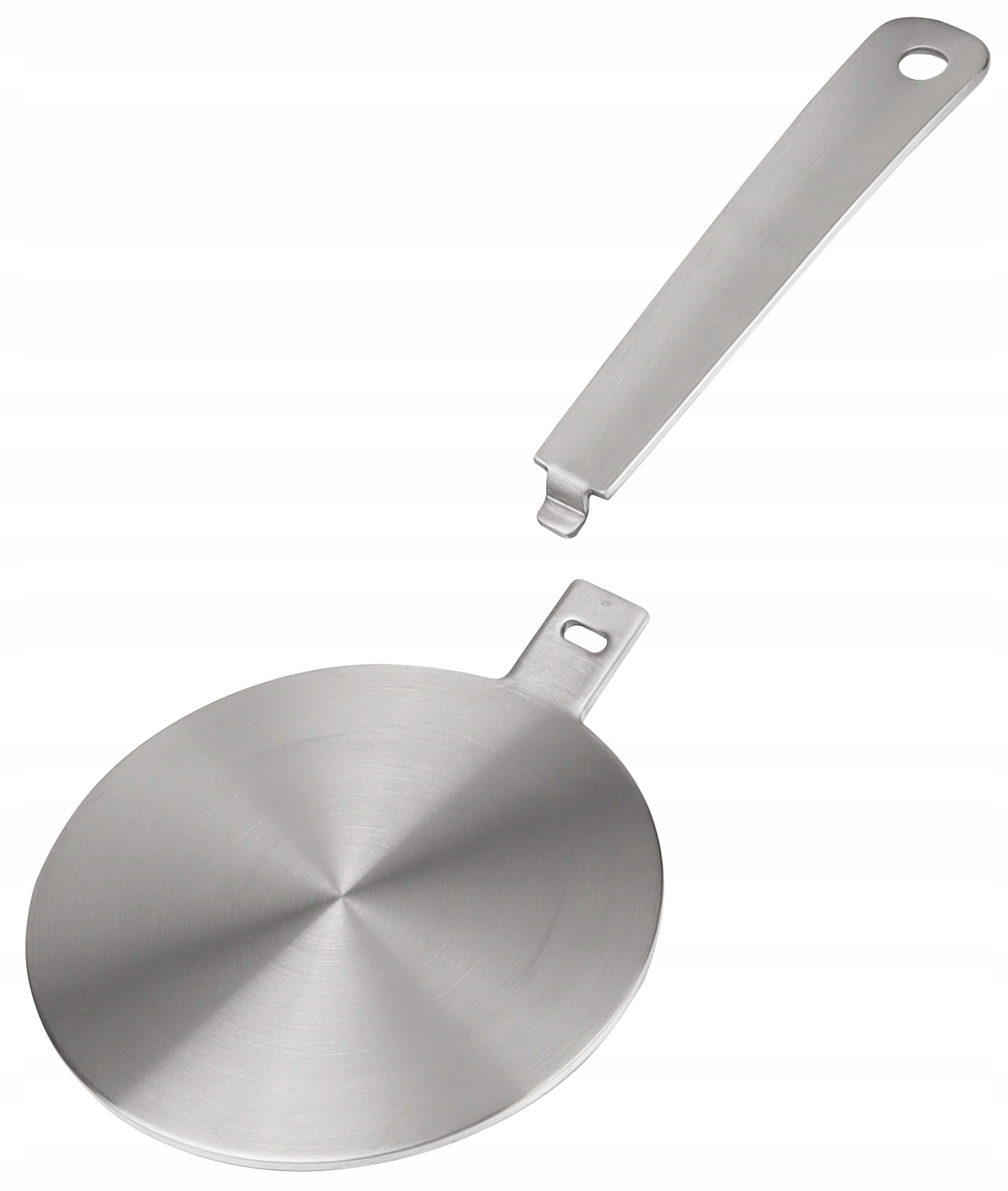 Podkładka INDUKCYJNA Płyta ADAPTER pod Garnek Garnki 14 cm. ODPINANA RĄCZKA Materiał stal nierdzewna