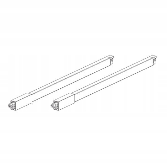 

Hafele reling prostokątny Matrix L-450mm, szary