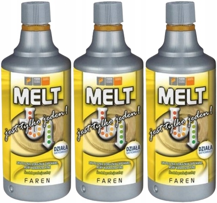 Levně Kapalina Melt Prostředek K Zprůchodnění Potrubí a Pvc Kanalizaci Č.1 x 3ks x 750 ML