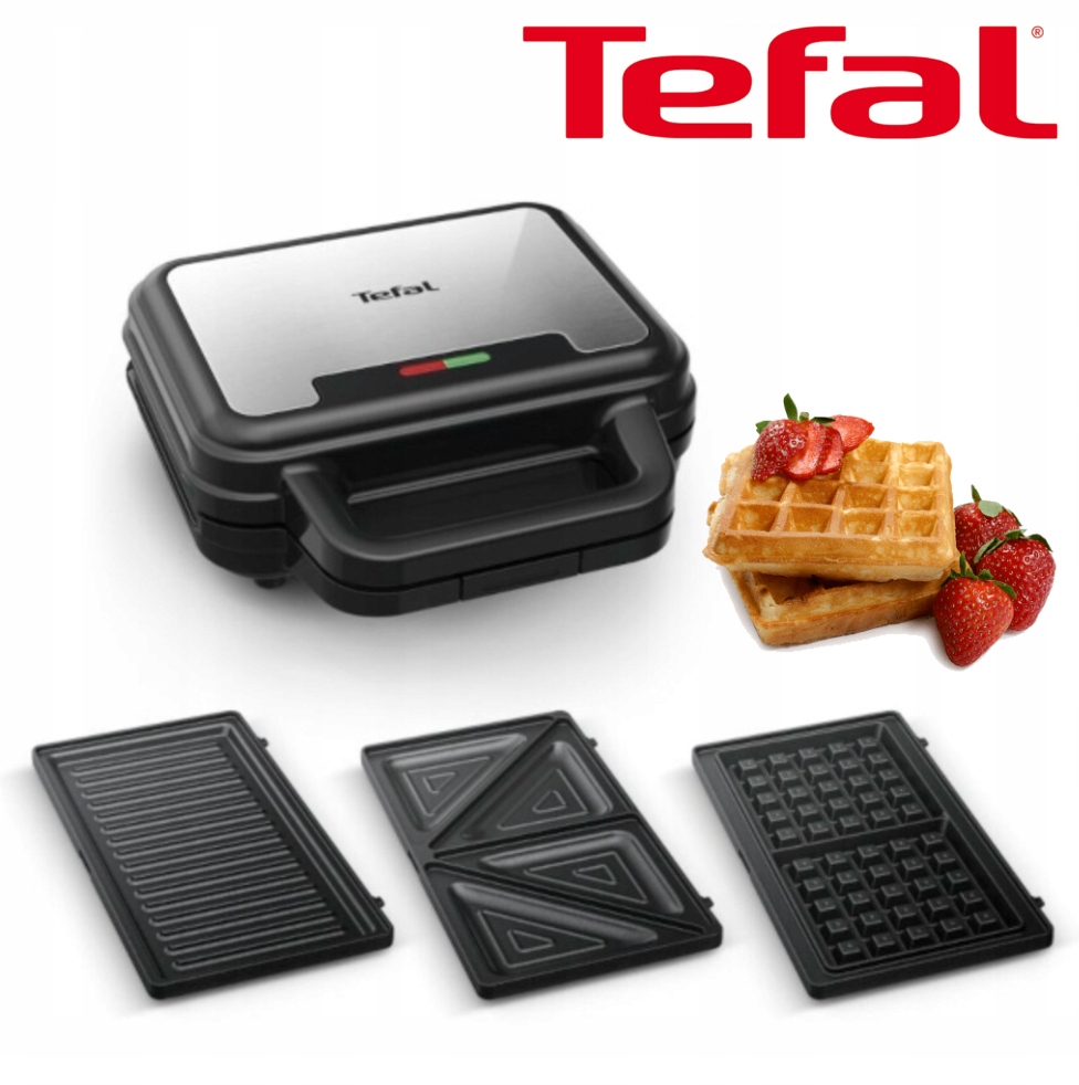 Mocny Opiekacz Tefal Gofrownica Do Panini Gofry Tosty Mocny Solidny 700W
