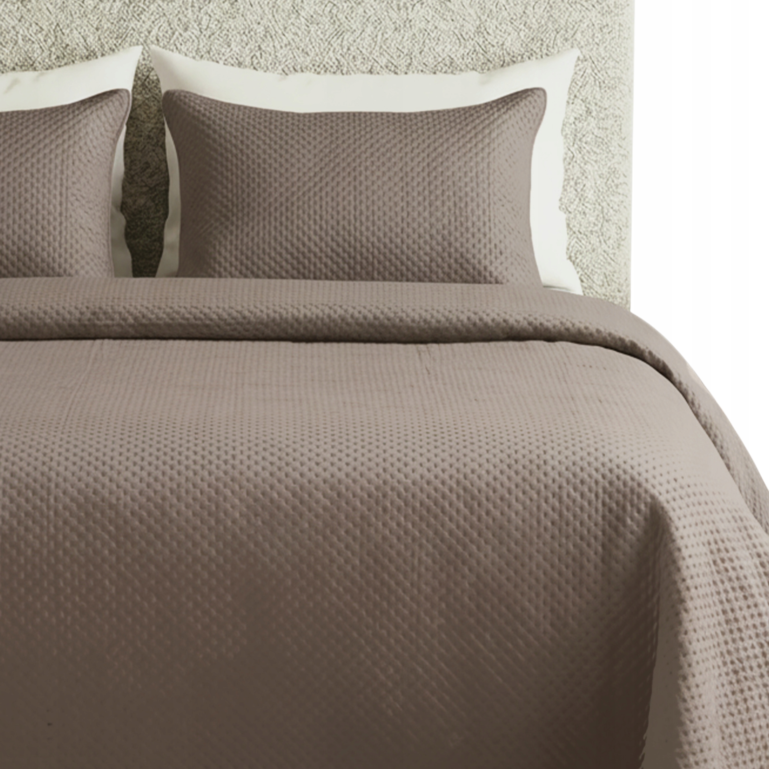 Přehoz Na Postel Prošívaný Velvet Kapa Koc Pled 240x220 Maya Hnědá