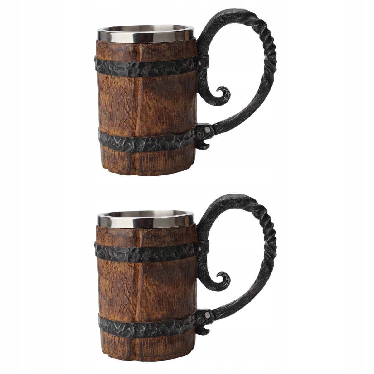 2 sztuk Drewna podróży kubki Lufę kubek do piwa