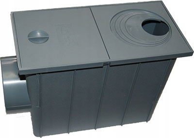 

Osadnik Rynnowy Szary Fi 110 Odpływ Boczny