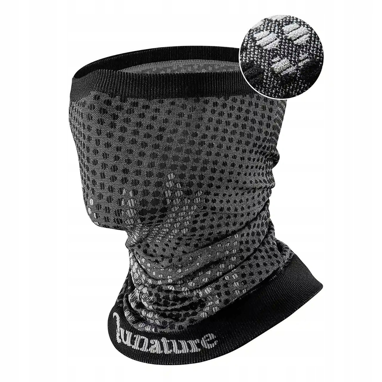 2x Komin Narciarski Bandana Sportowa Wielofunkcyjna Uniwersalny Czarny
