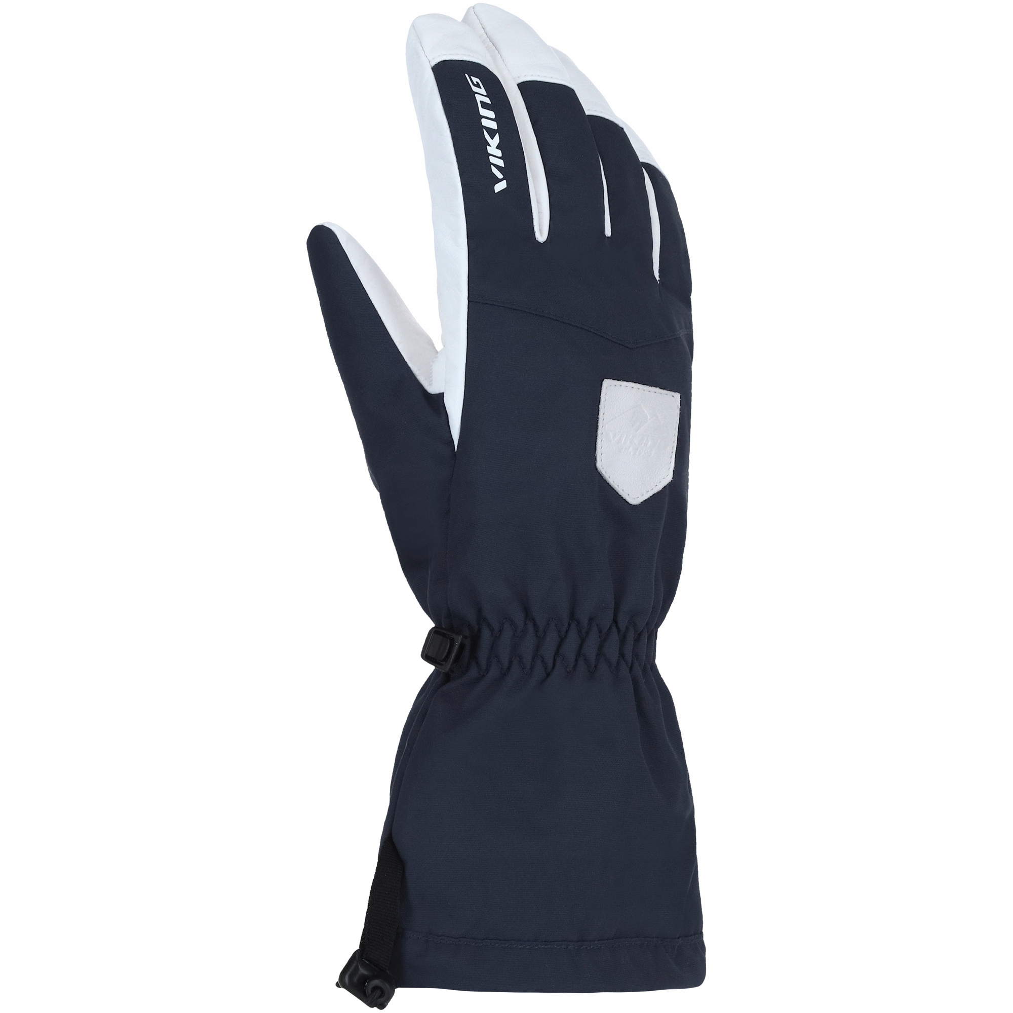 Pánské lyžařské rukavice Viking Sven, tmavě modré s bílou kůží vel. 9