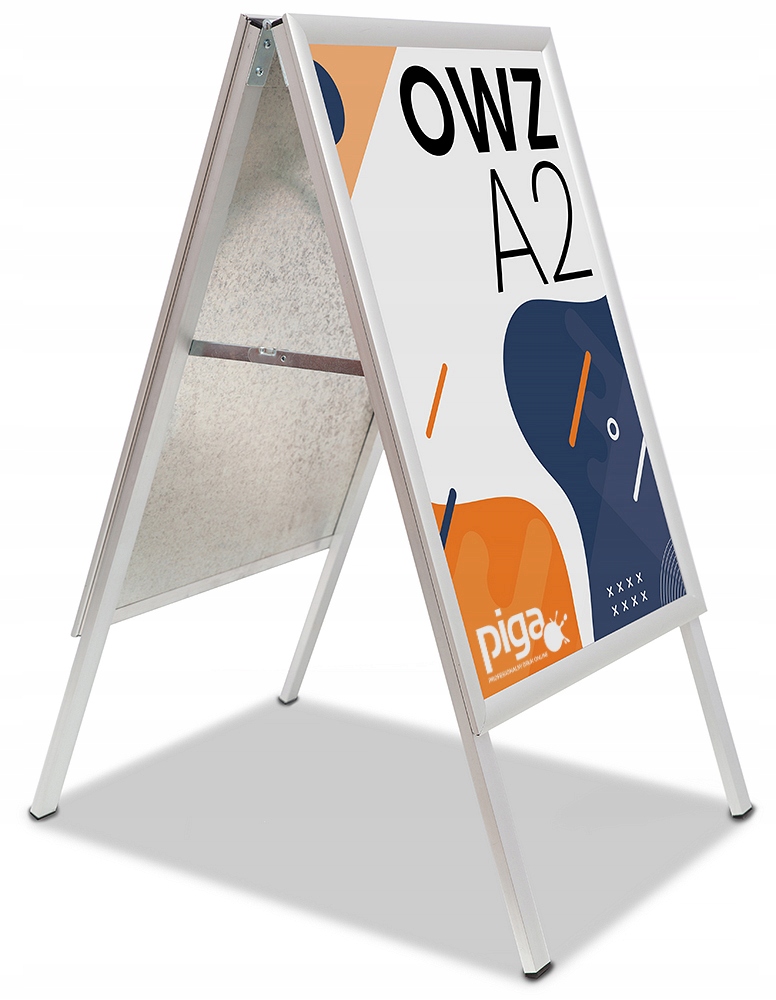 Potykacz reklamowy A2 dwustronny stojak Z DRUKIEM EAN (GTIN) 4068123945291