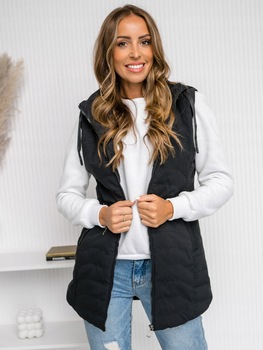 Vesta Dlouhá Černá Vesta 7633 DENLEY_2XL