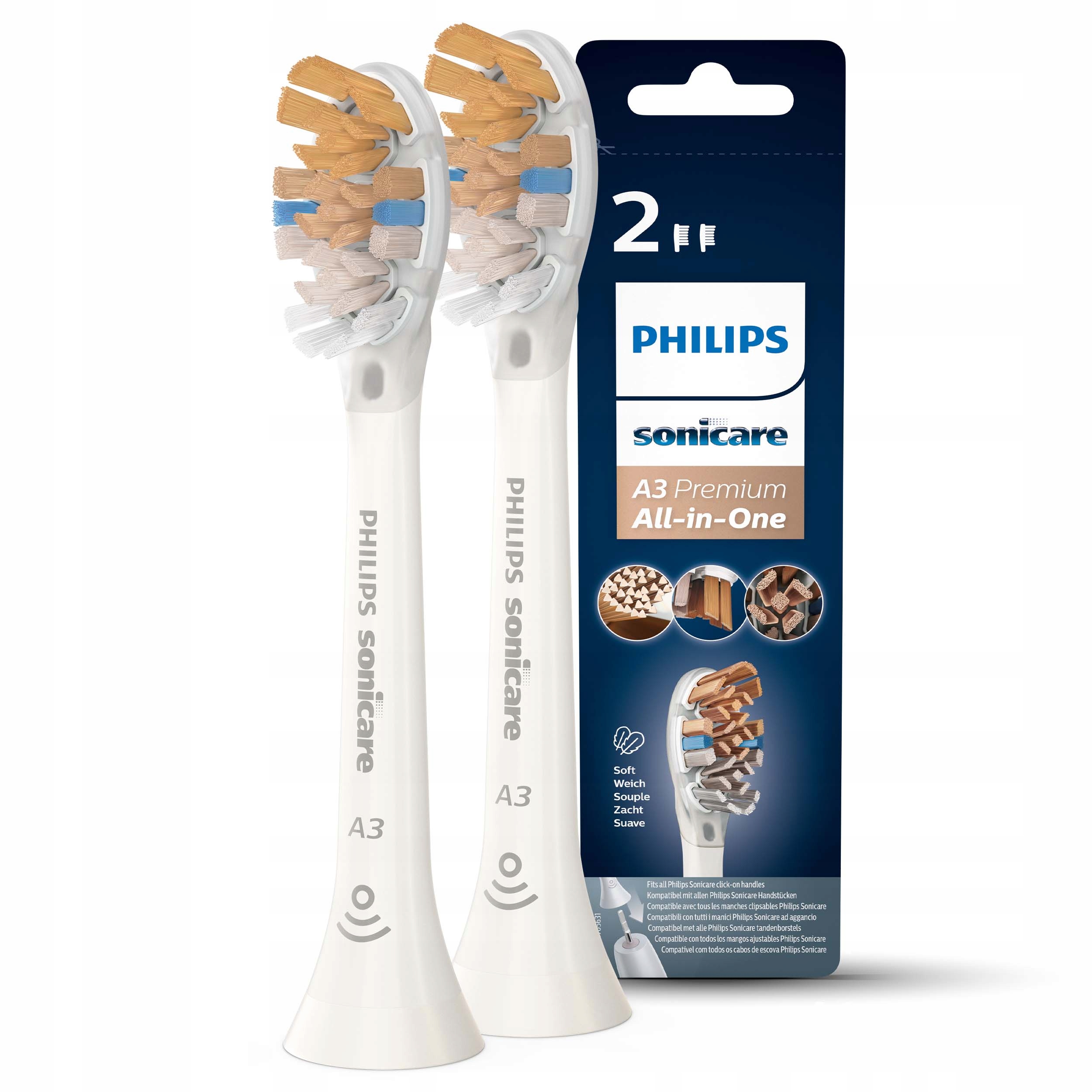 

2x Końcówki Philips Sonicare A3 Premium HX9092/10