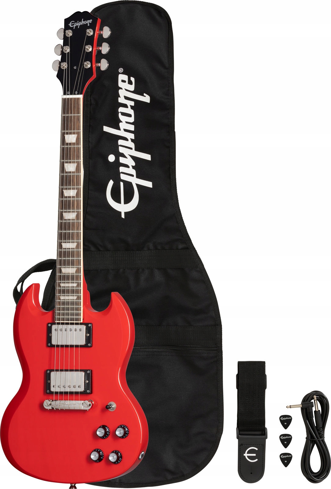 Epiphone Power Players Sg Lava Red – sada pro elektrickou kytaru