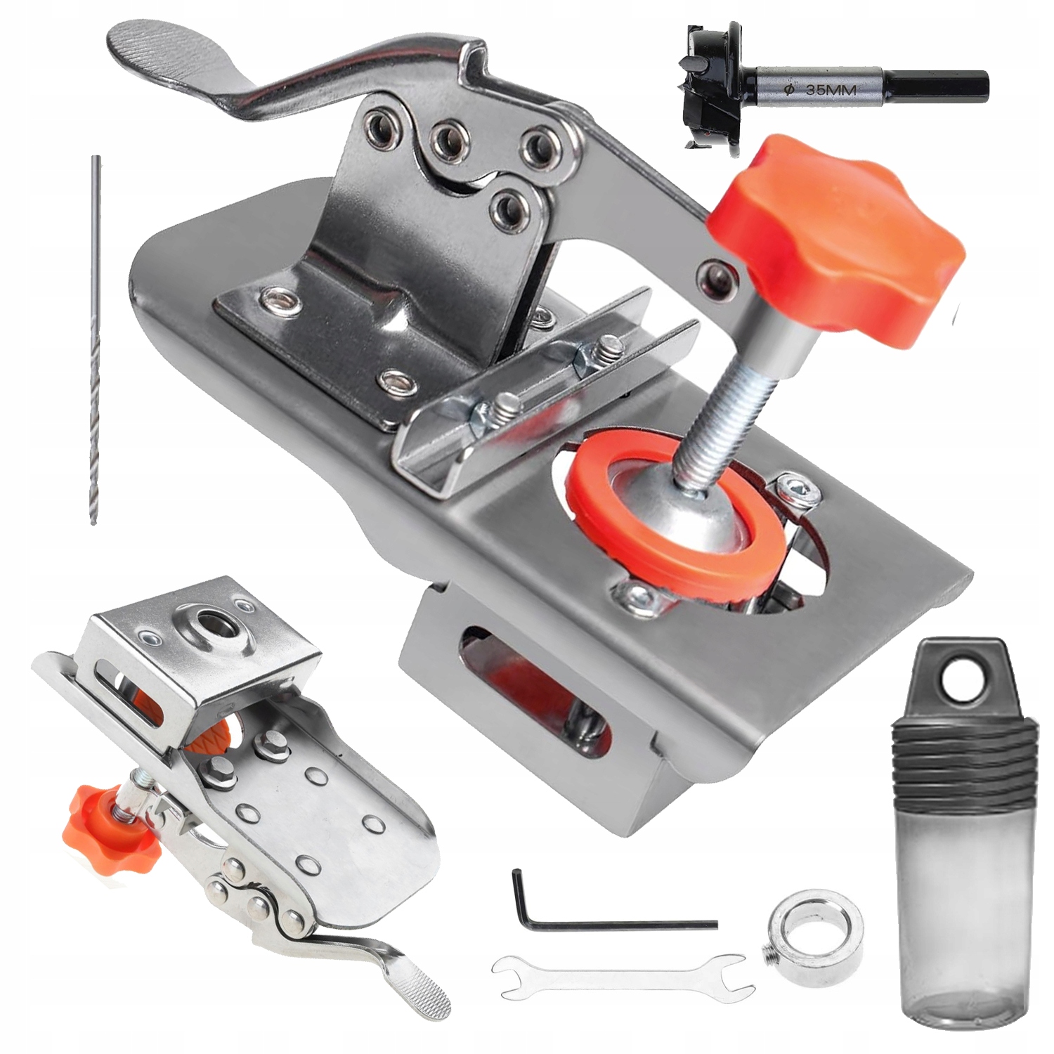 Šablona Pro Vrtání Otvorů Pro Závěsy 35 MM S Omezovačem Hloubky