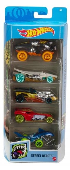 

Hot Wheels Samochodziki 5-PAK Street Beasts GTN49