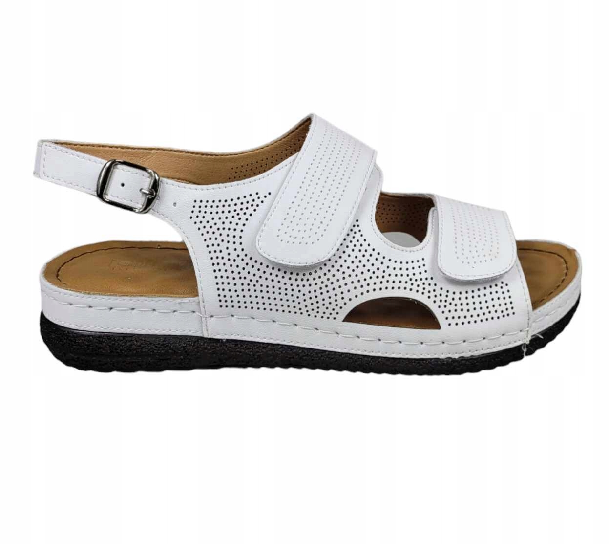 Loretta Vitale dámské sandály Loretta Vitale (E40201A) Bílé velikost 38