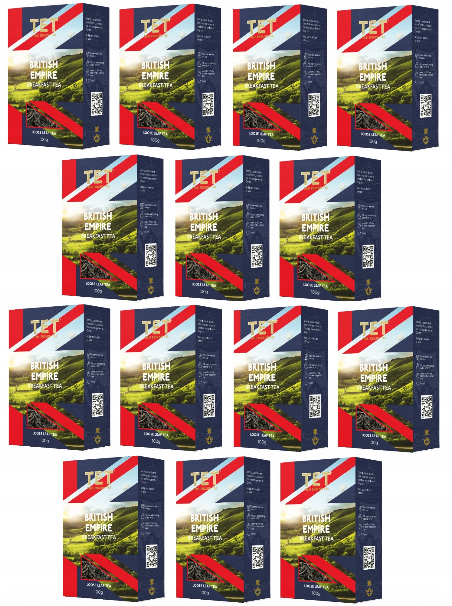 Tet 14x British Empire Herbata Czarna Liściasta 100 g