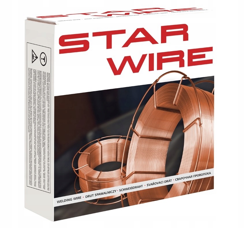 DRUT SPAWALNICZY 0,8 MM 5 KG SG2 STAR WIRE DO MIGOMATU MIG/MAG SPAWARKA Marka inna