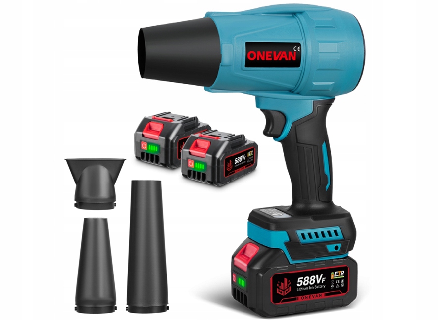 Akumulátorová Fúkačka Na lístie Turbo Fan 18V 2X Aku