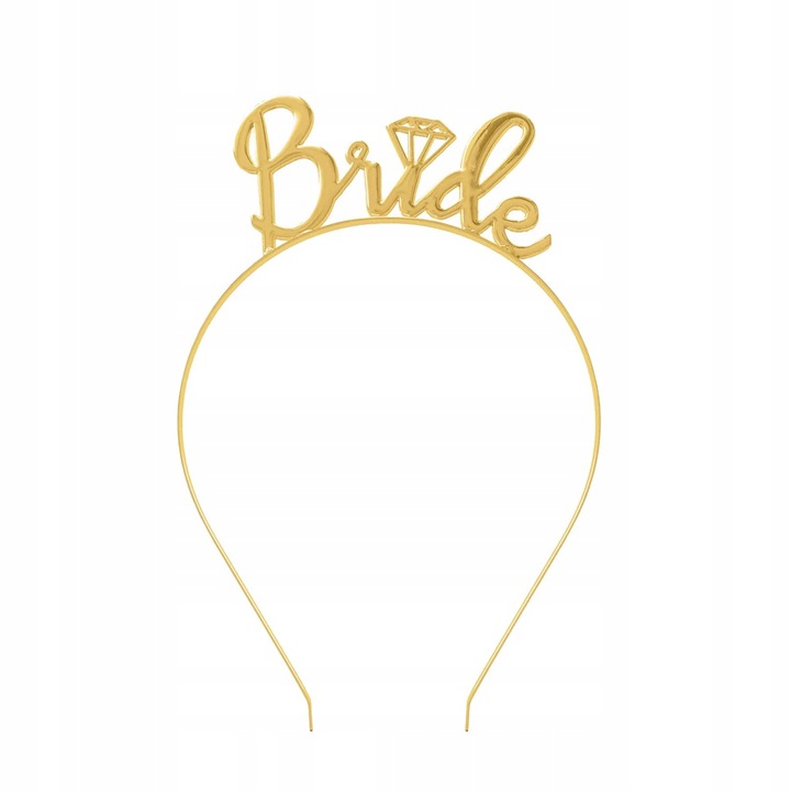 

Opaska wieczór panieński Bride to be złota gold