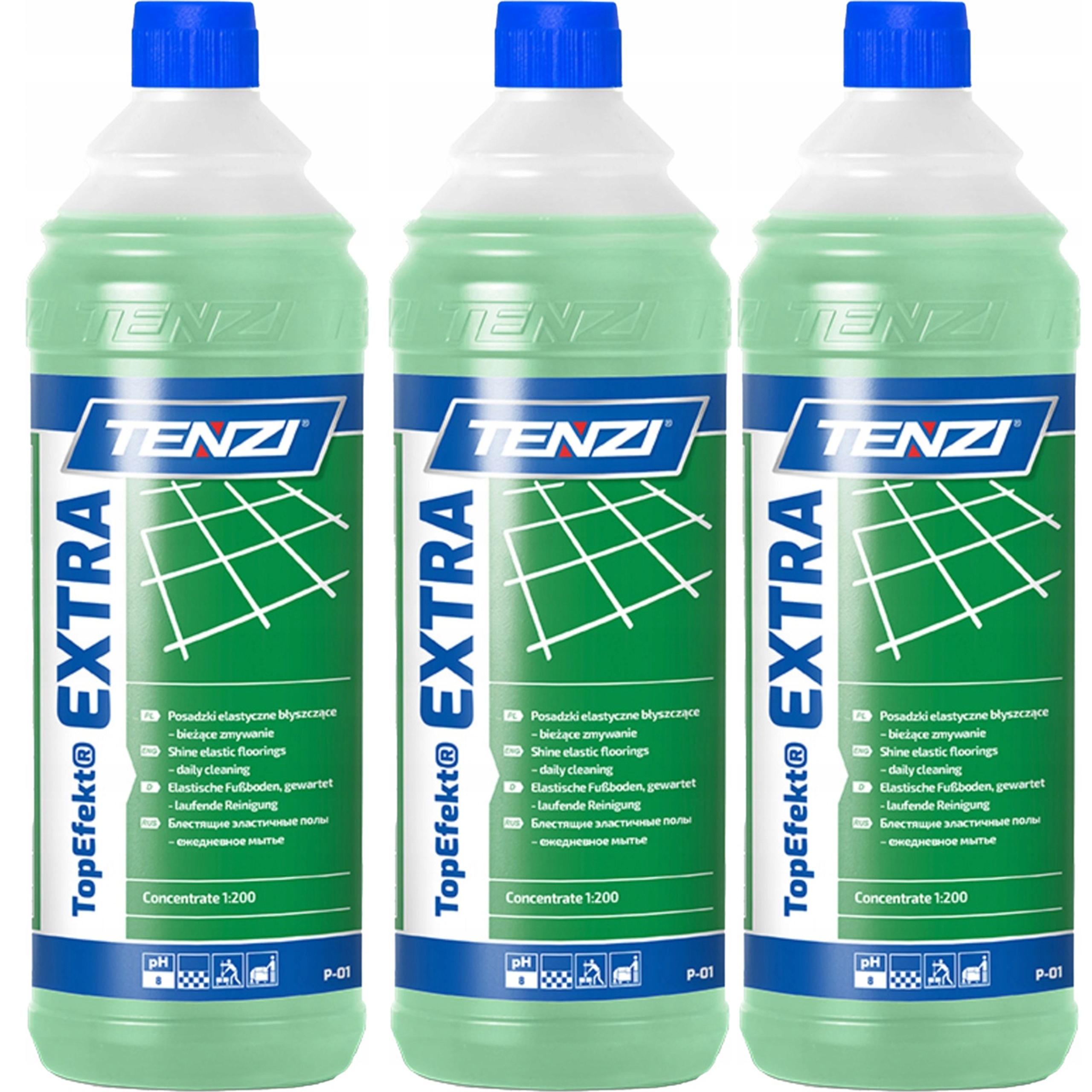 Levně 3X Tenzi Topefekt Extra Pro Běžné Mytí Elastických Podlah 1L