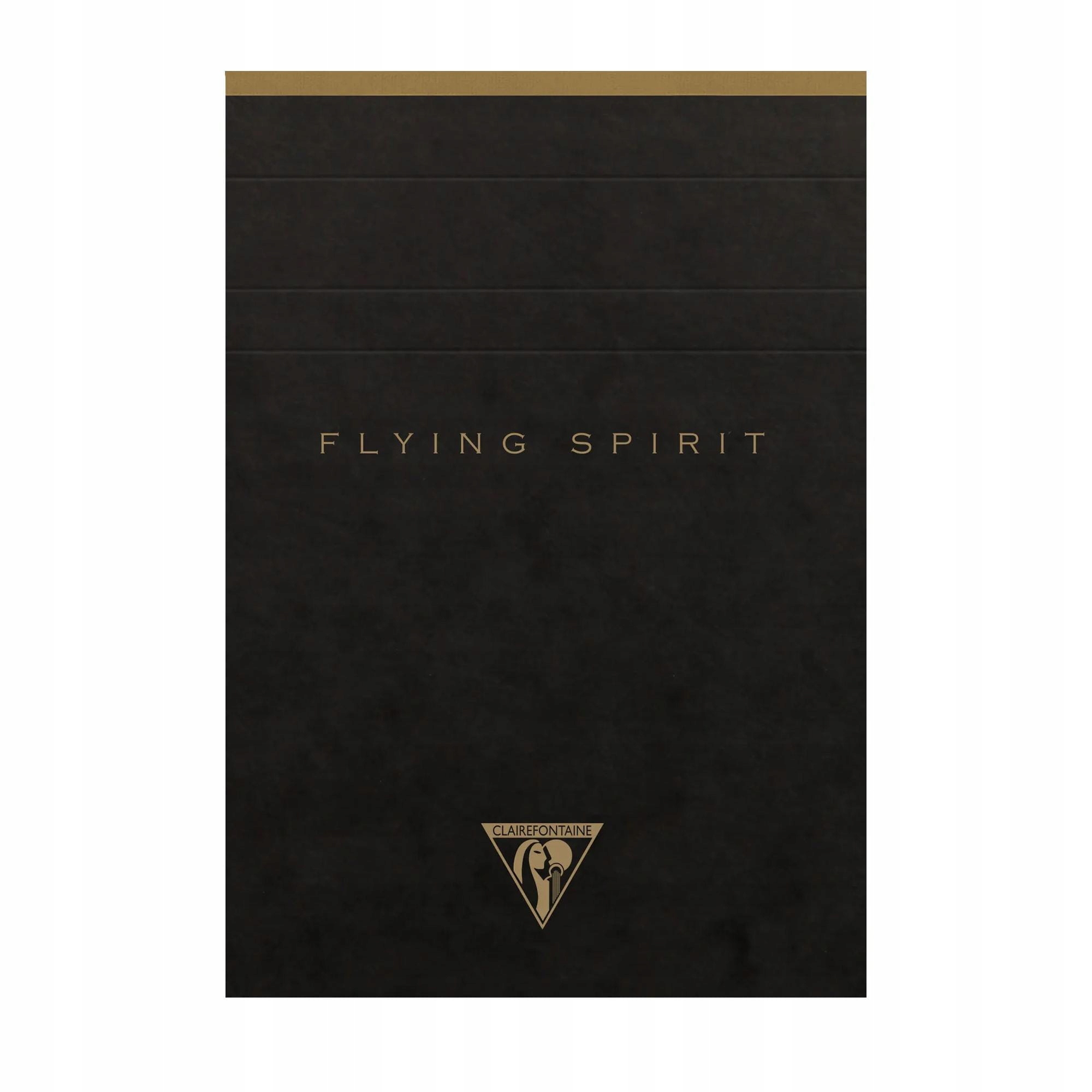 Blok Clairefontaine Flying Spirit A6, linie, czarny