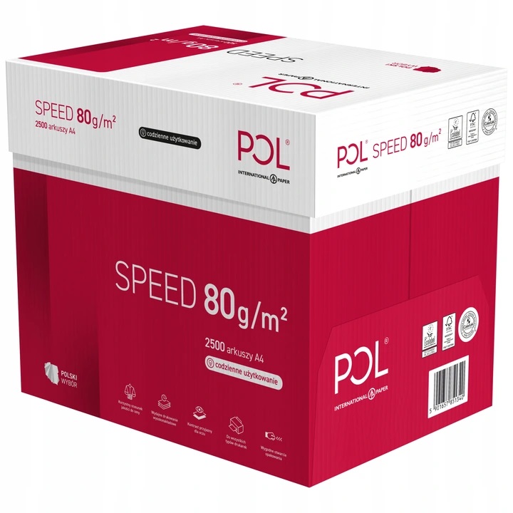 

Papier ksero drukarki biurowy Polspeed A4 karton