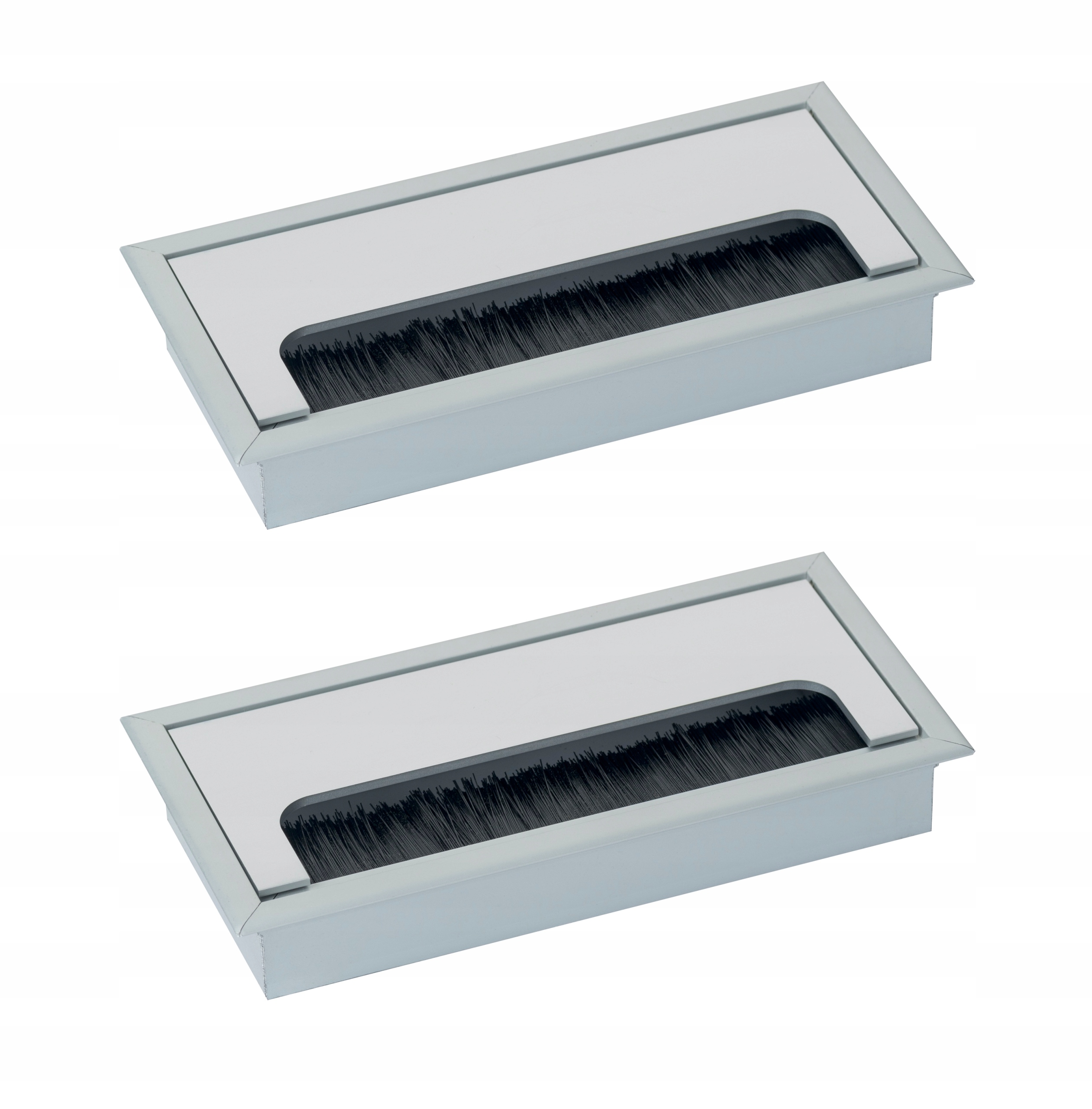 2 x Kabelová Průchodka Alu 160x80