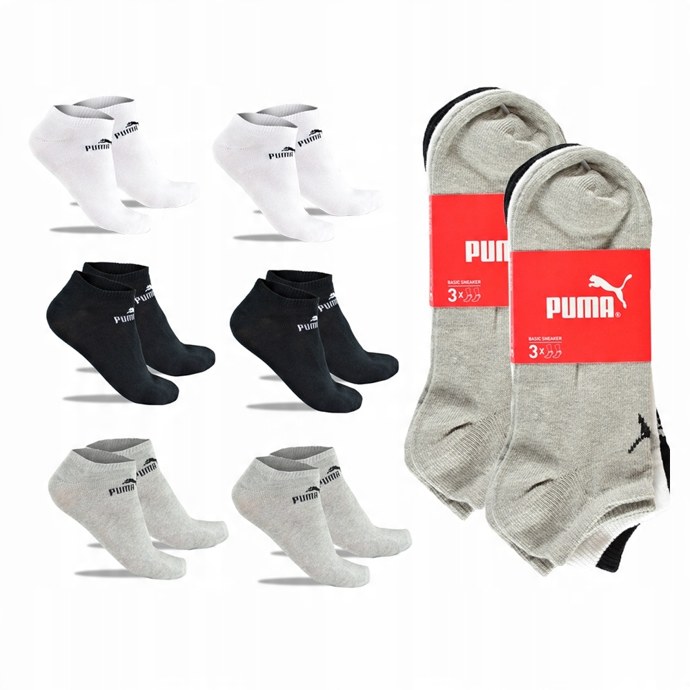 

Puma Skarpety Stopki Sneaker 6 par STM6 43-46