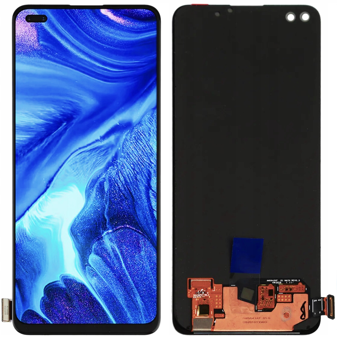 LCD displej dotykový displej pro Oppo Reno 4 CPH2113 Oled